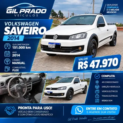 VOLKSWAGEN SAVEIRO 1.6 MI CE 8V FLEX 2P MANUAL G.VI